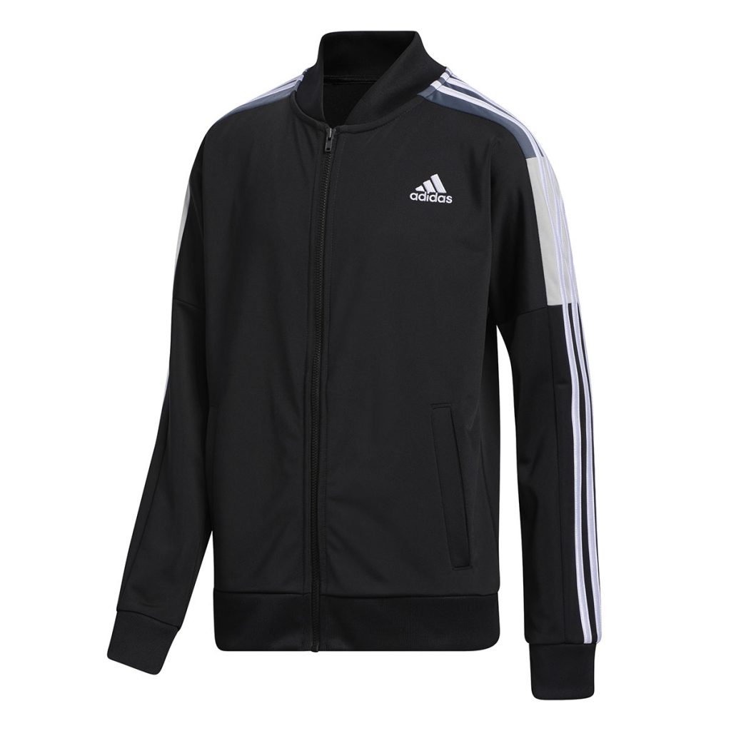 black on black adidas track jacket