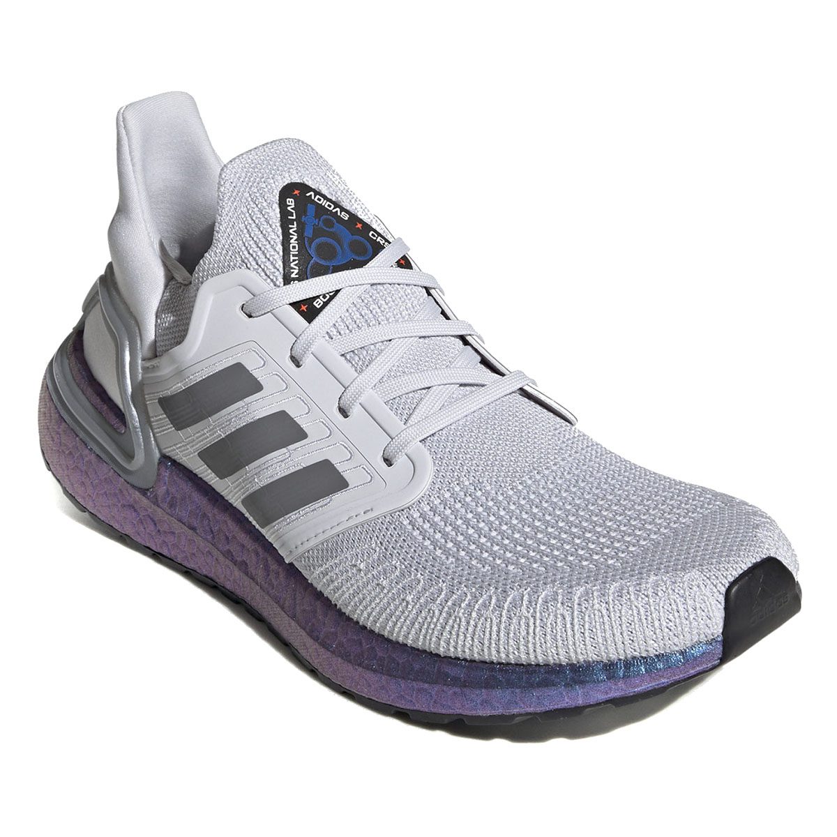 Adidas Men's Ultraboost 20 Dash Grey/Boost Violet Metallic Running ...