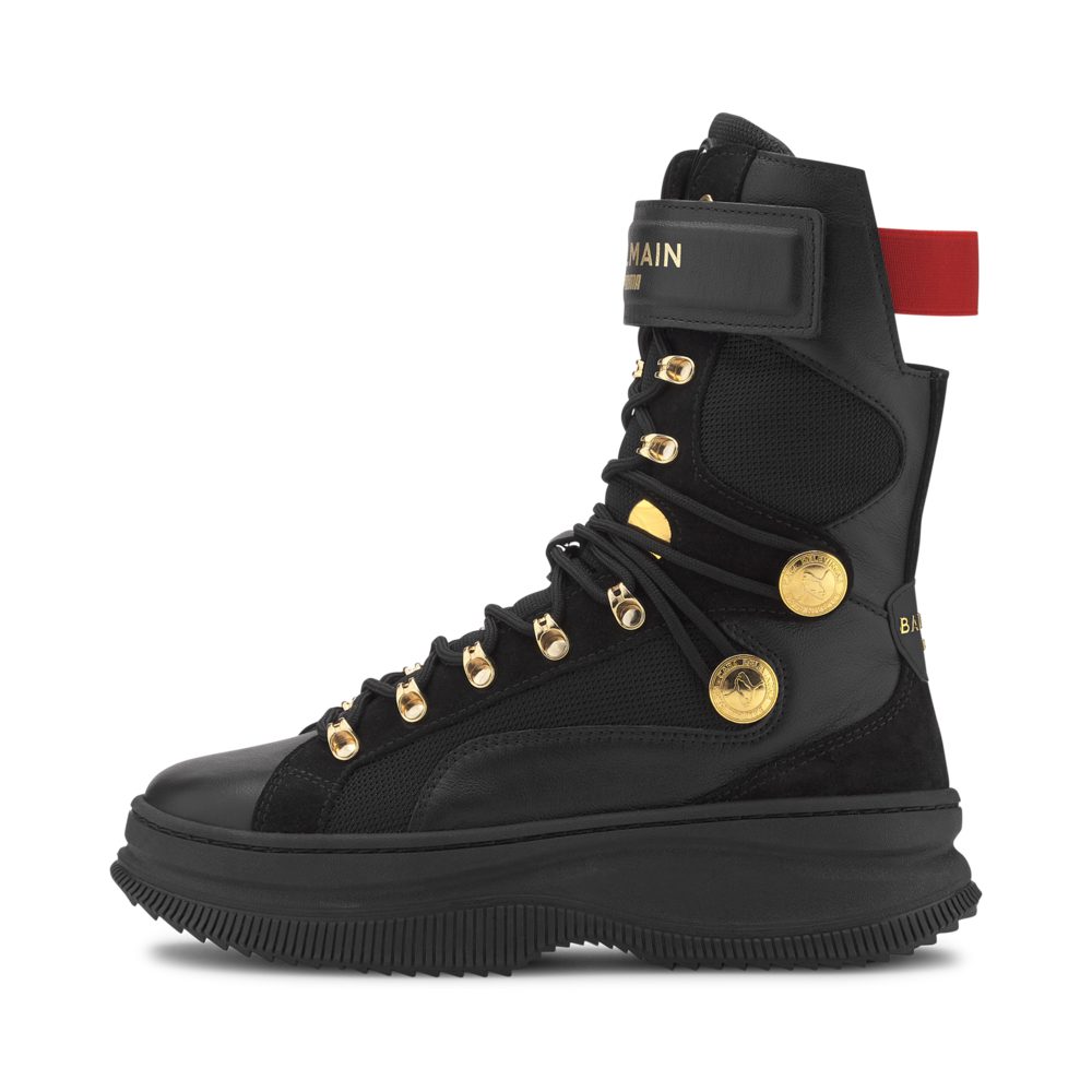 women's black sneaker boots