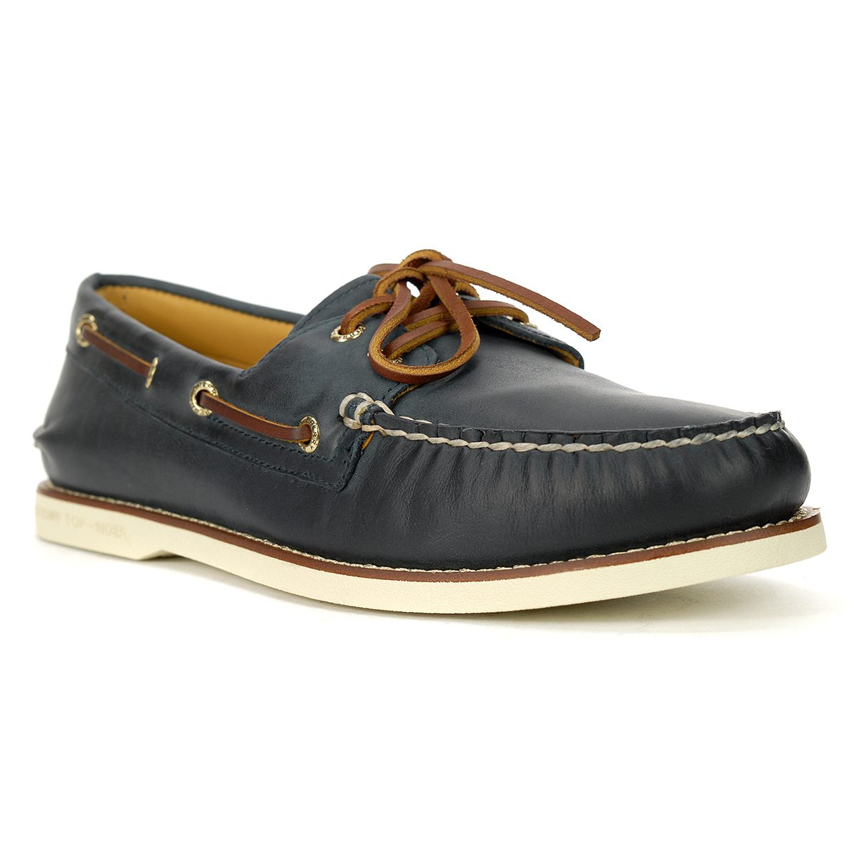 Sperry Men's Gold Cup Authentic Original 2-Eye Navy Boat Shoes STS15803 ...