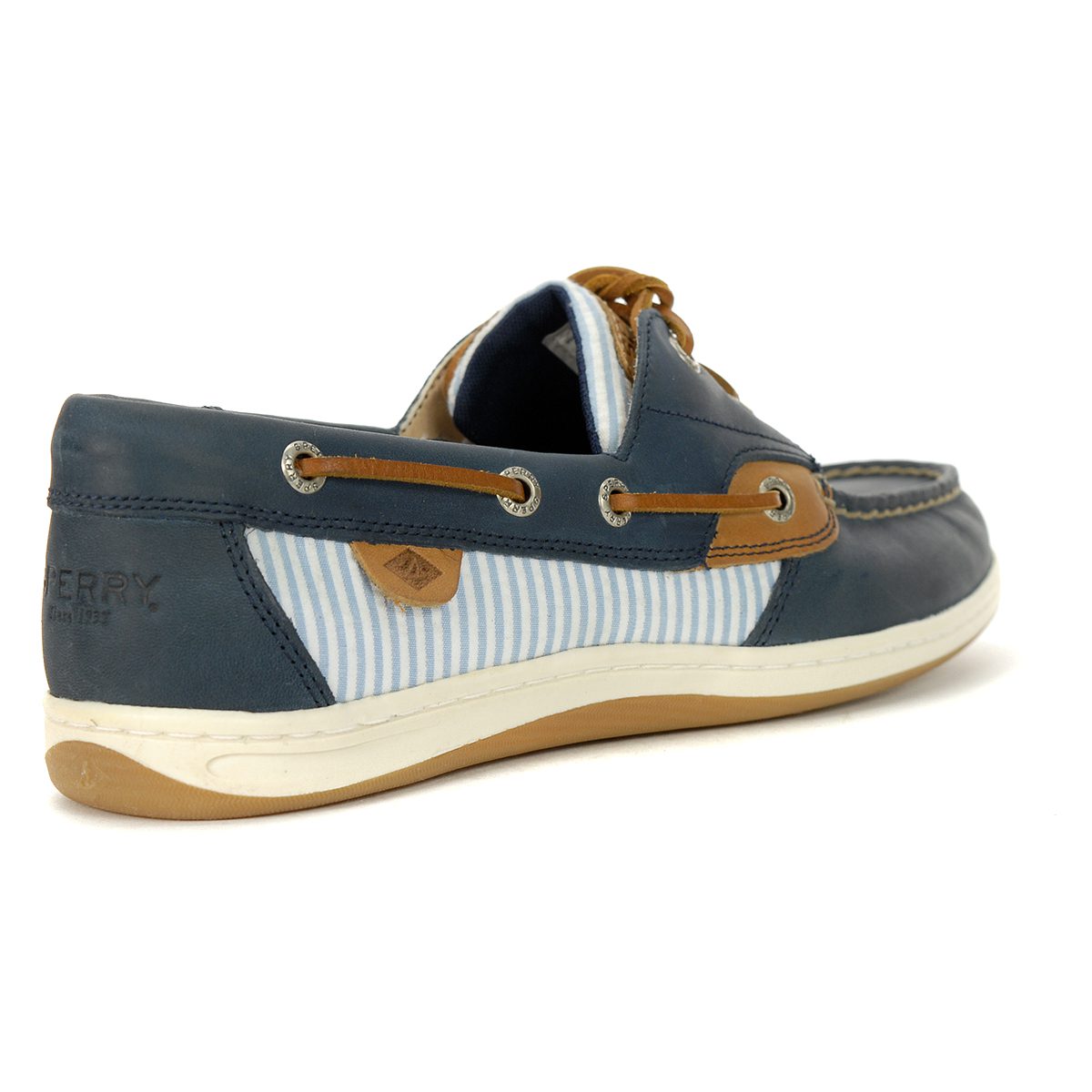 light blue sperrys women's