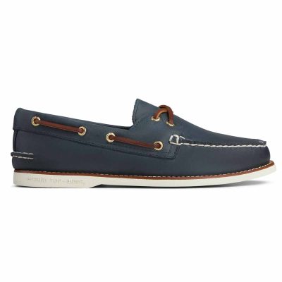 Sperry Men's Gold Cup AO 2-Eye Navy Boat Shoes STS15803