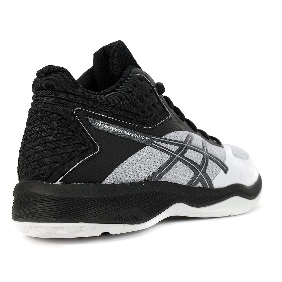 ASICS Men�s Netburner Ballisitc Mid Top White/Black