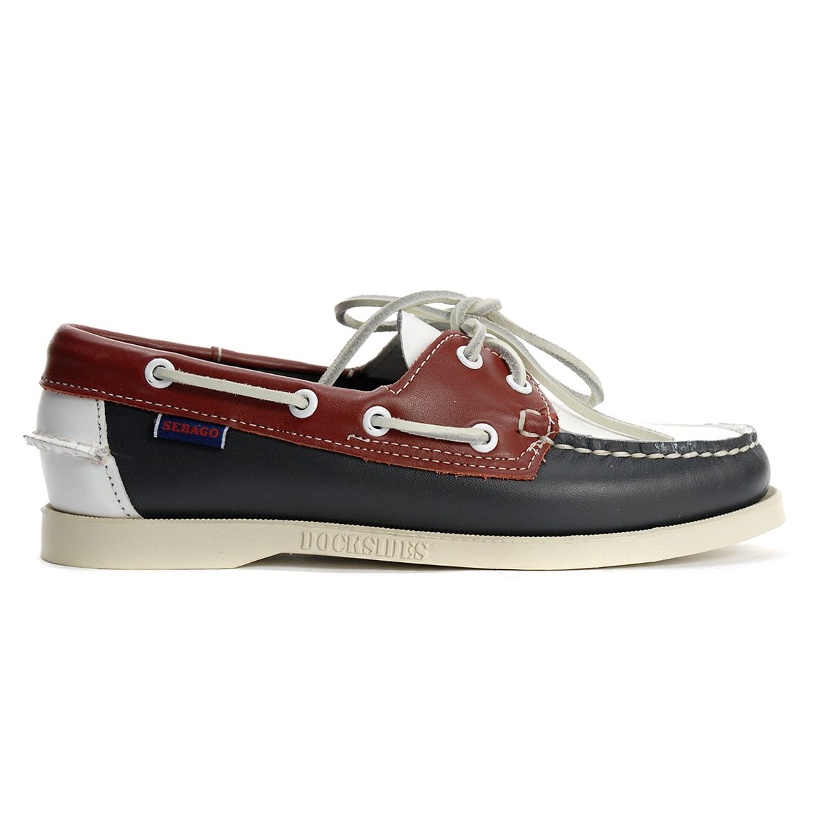 Sebago Women's Portland Spinnaker Navy/Red/White Boat Shoes 7001SFO.972