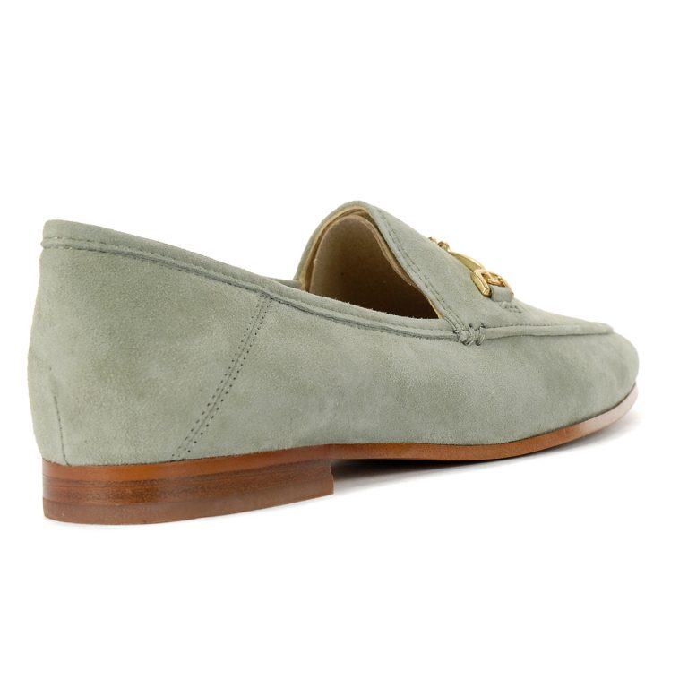 Sam Edelman Women's Loraine Mineral Green Suede Leather Loafers