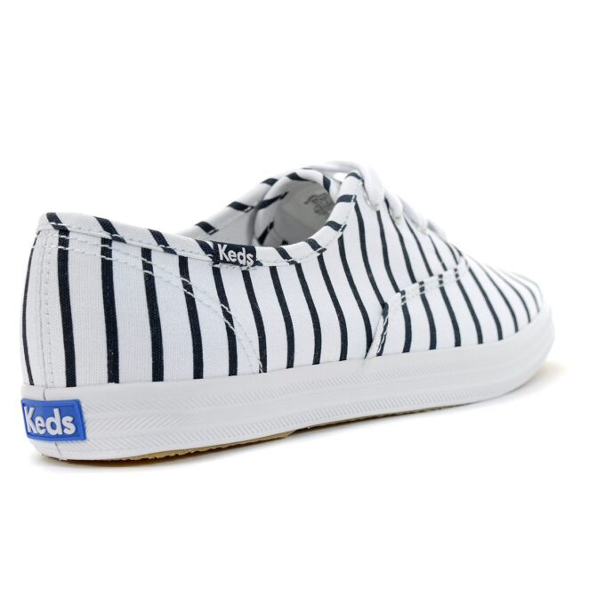 Keds Women's Champion Breton Stripe White Navy Sneakers WF62721 - Image 3