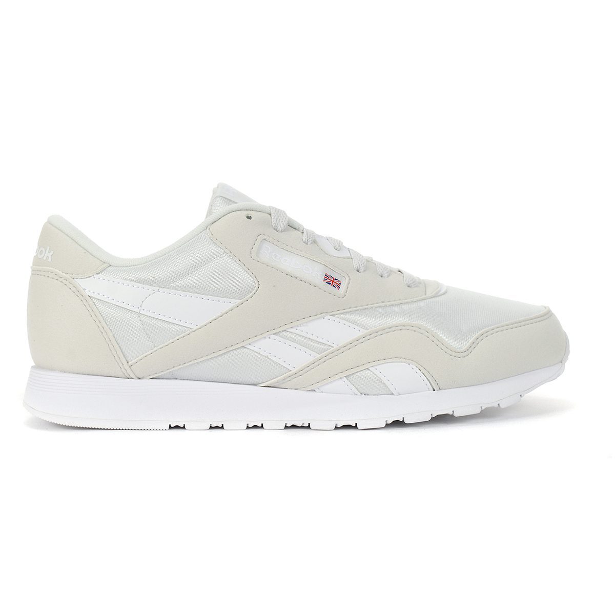 Reebok Unisex Classic Nylon True Grey/White Running Shoes CN7448 NEW