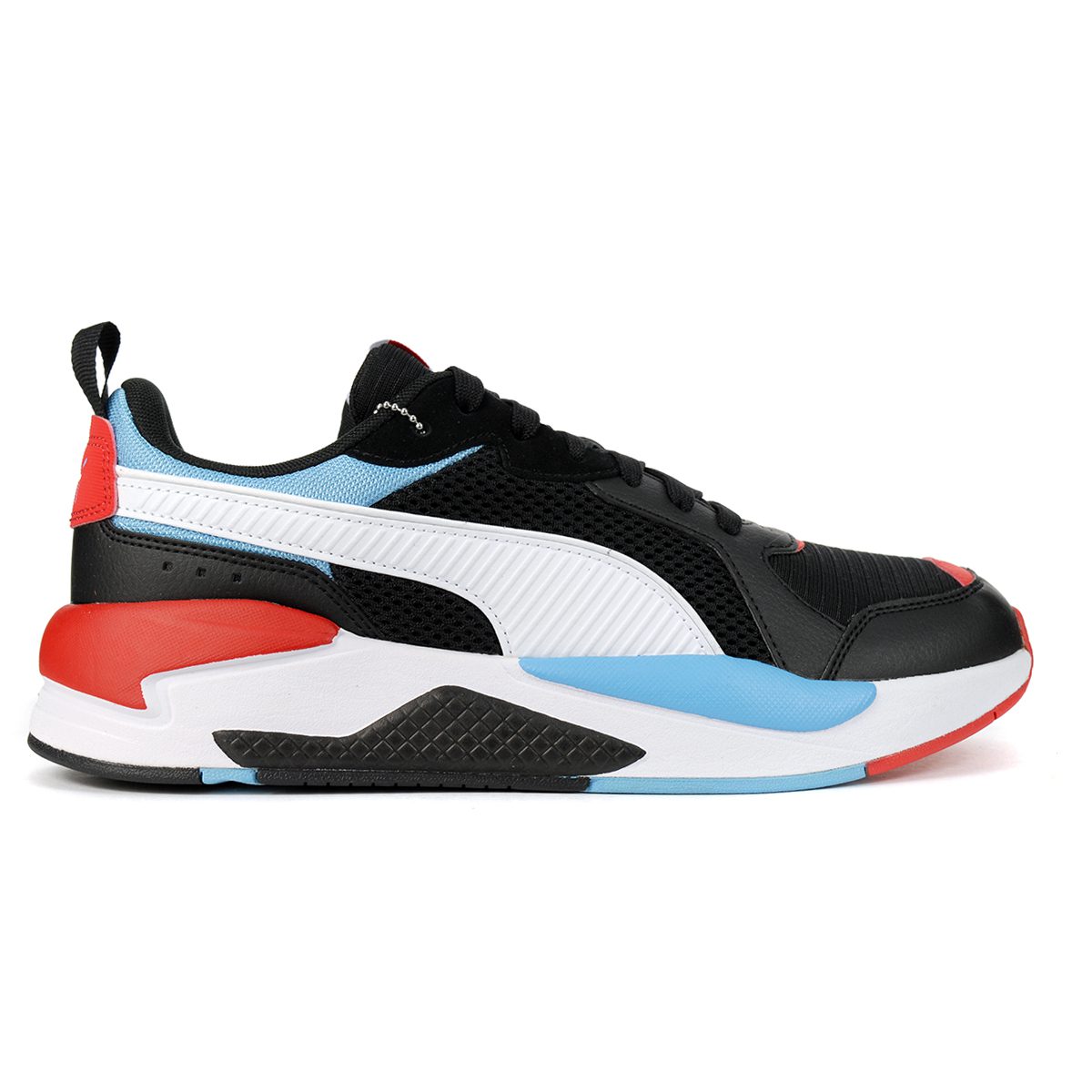 Puma Men's X-Ray Color Block Black/White/Ethereal Blue/High Risk Red ...
