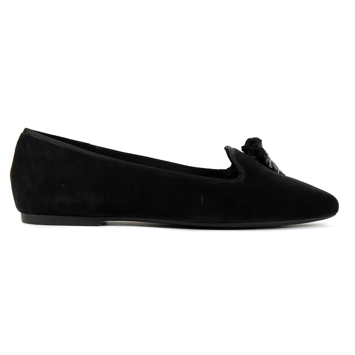 Puppies Women's Sadie Black Suede Tassel Slip-On Shoes HW06528-001 - WOOKI.COM