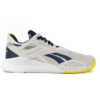 Reebok Women's Nano X True Grey 1/Vector Navy/Chartreuse Training Shoes FV6766