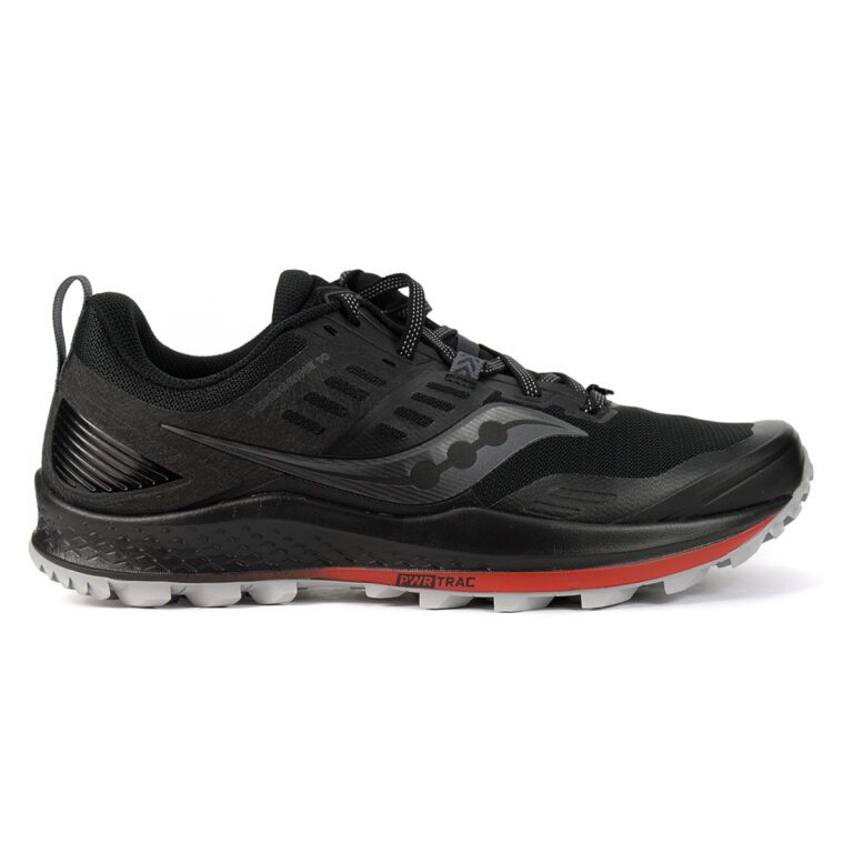 Saucony Men's Peregrine 10 (Wide) Black Trail Running Shoes S2055720 ...