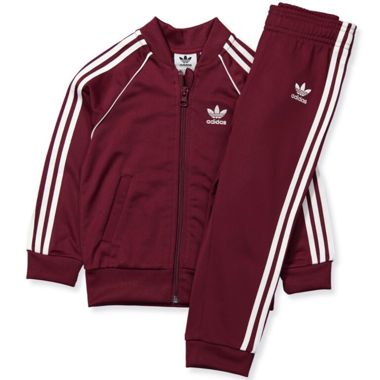 Adidas Kids Originals SST Burgundy/White Tracksuit CE1976