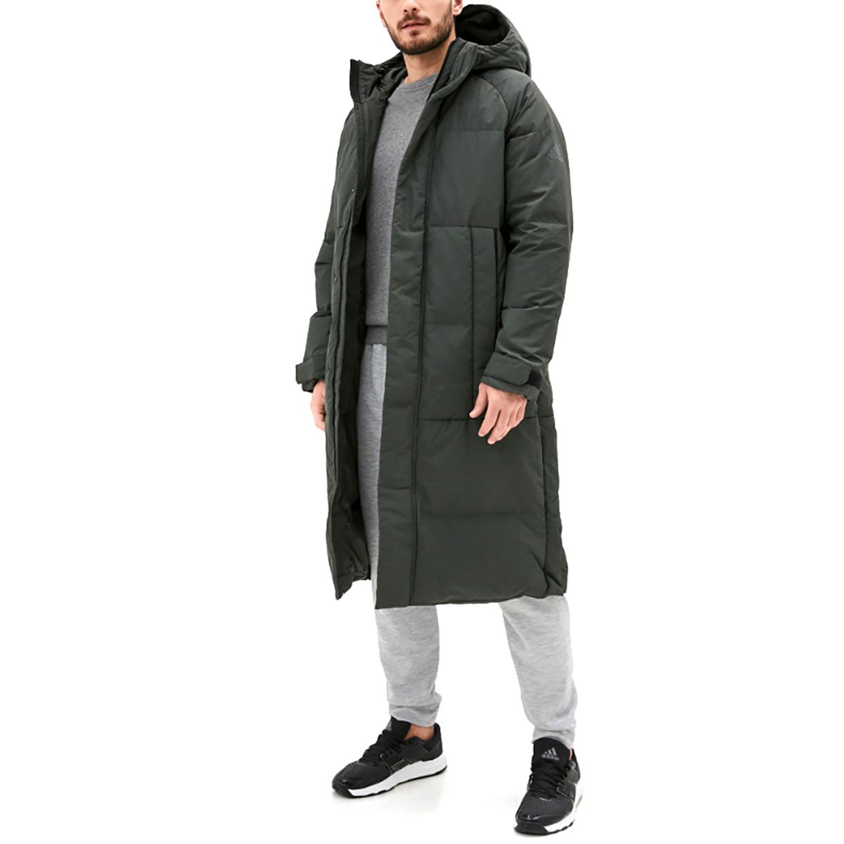 adidas men's long parka