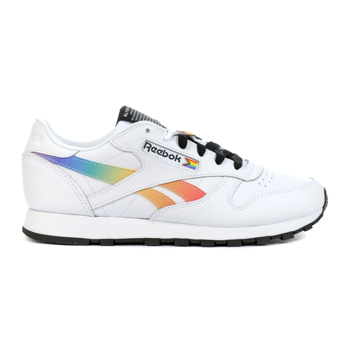 Reebok Men's Classic Pride White/Rainbow/Black - WOOKI.COM