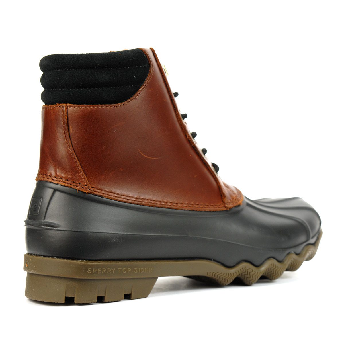 black sperry duck boots men