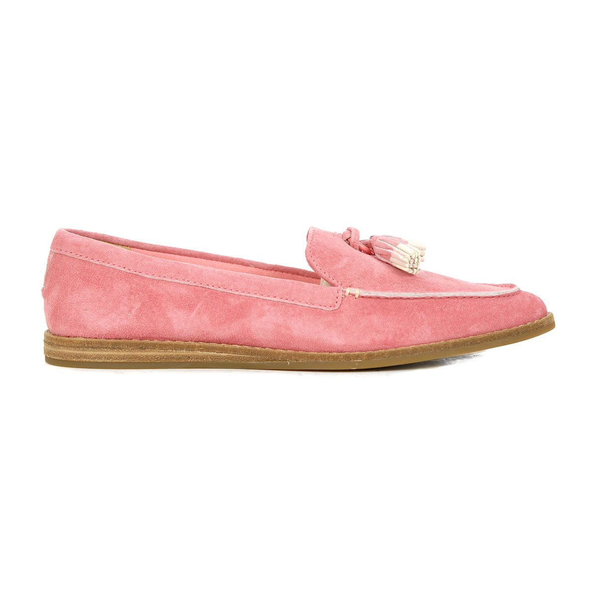 Sperry Women's Saybrook Leather Tassel Pink Slip-On STS86533 - WOOKI.COM