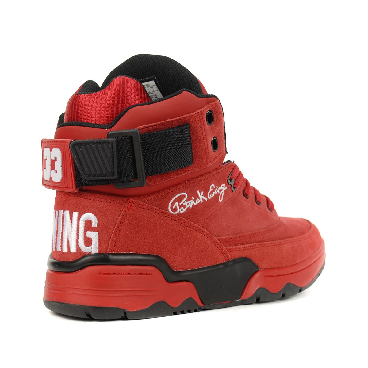 patrick ewing shoes all red