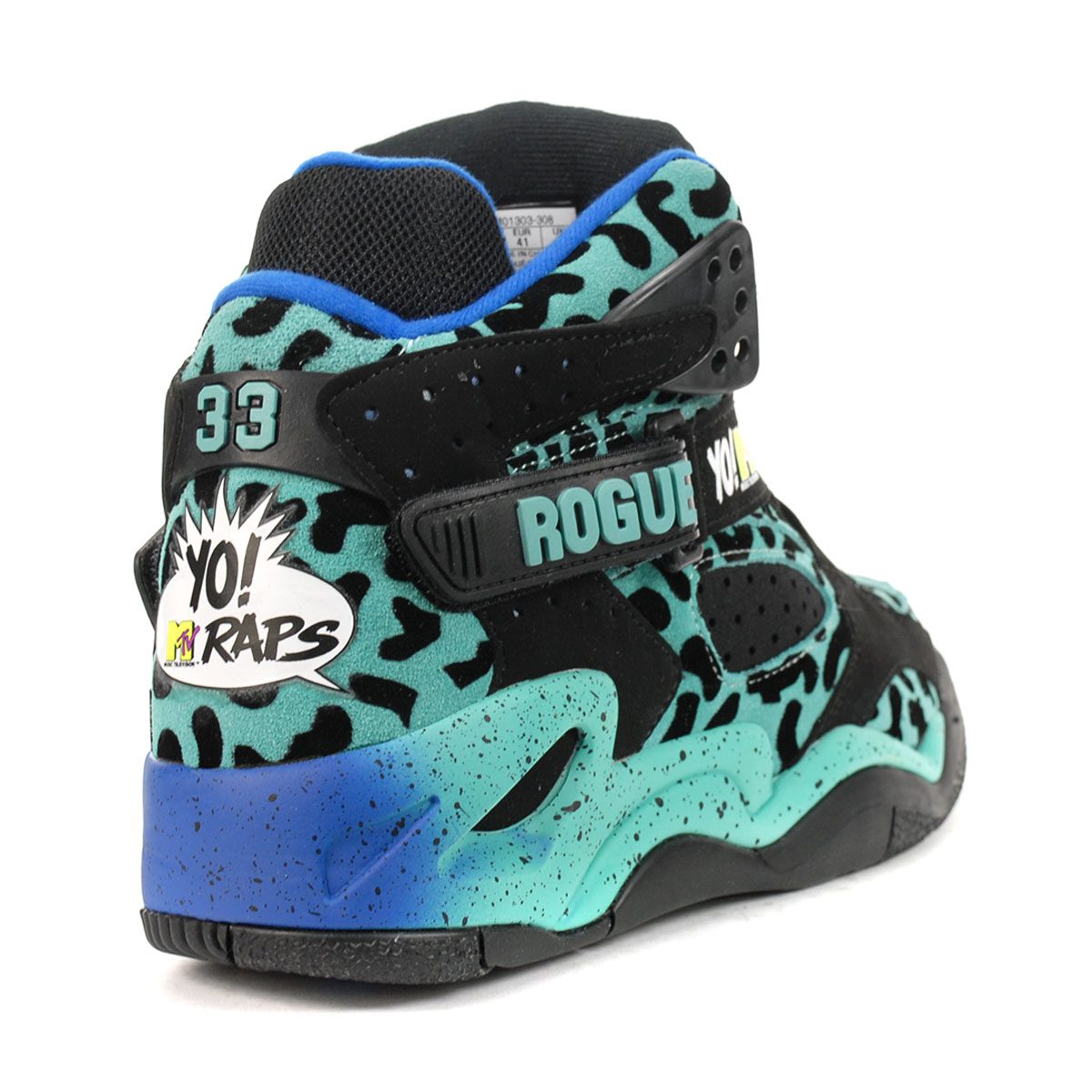 Ewing Athletics Rogue x YO! MTV RAPS Black/Teal Patrick Ewing