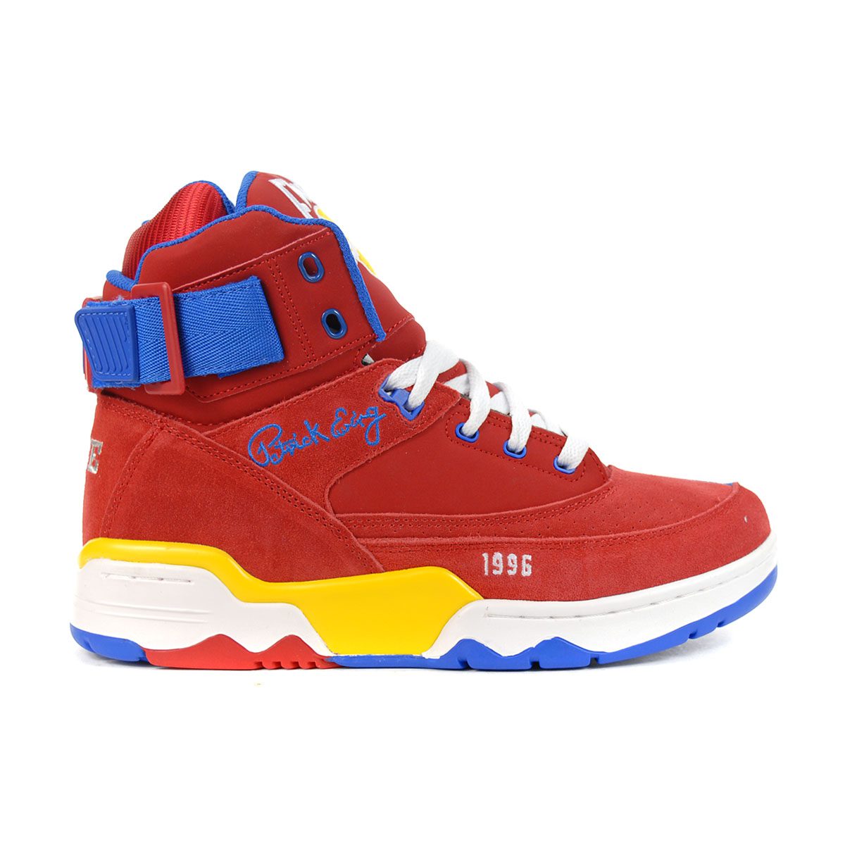 red patrick ewing shoes