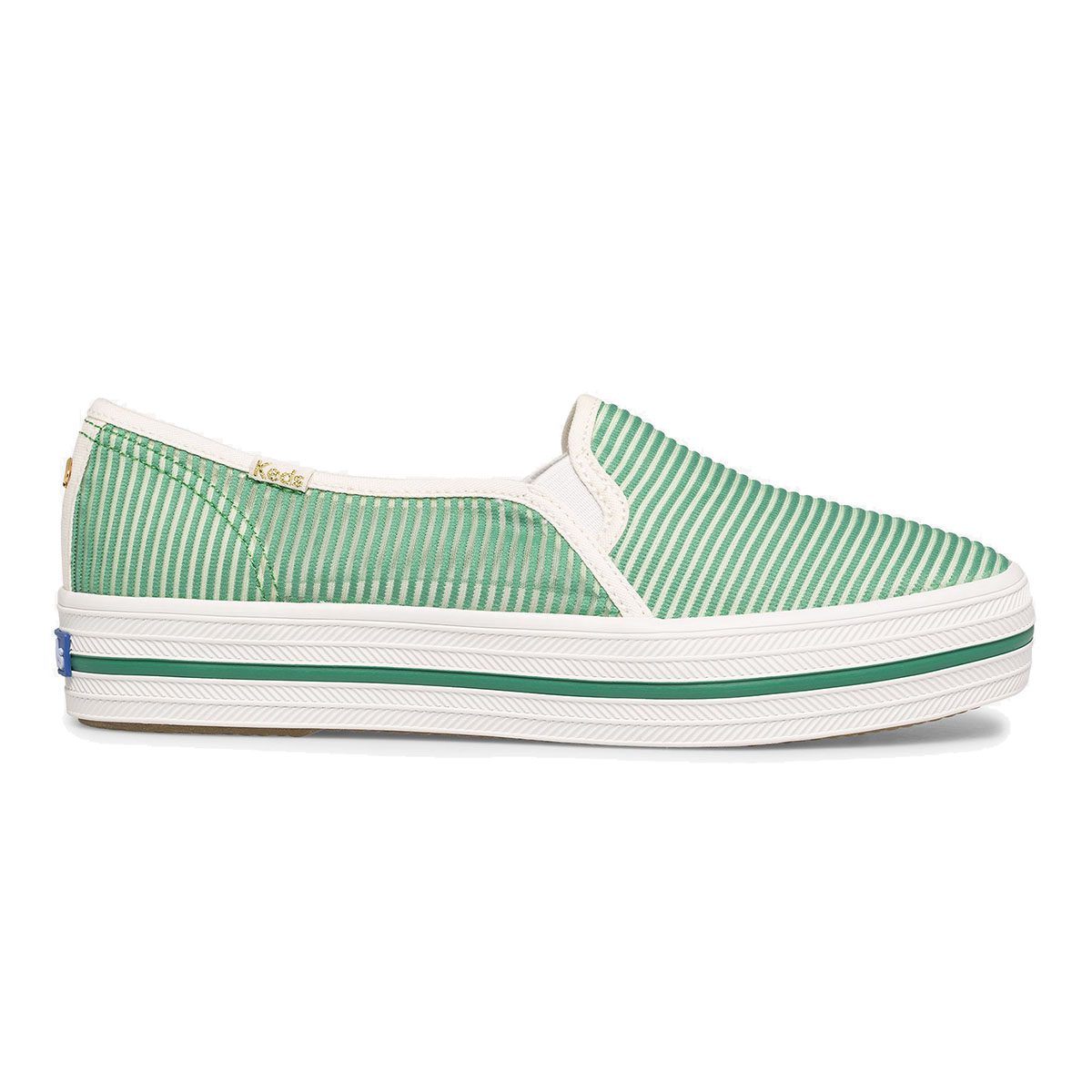 Keds x Kate Spade New York Triple Decker Green Slip-On Sneakers WF65112 -  