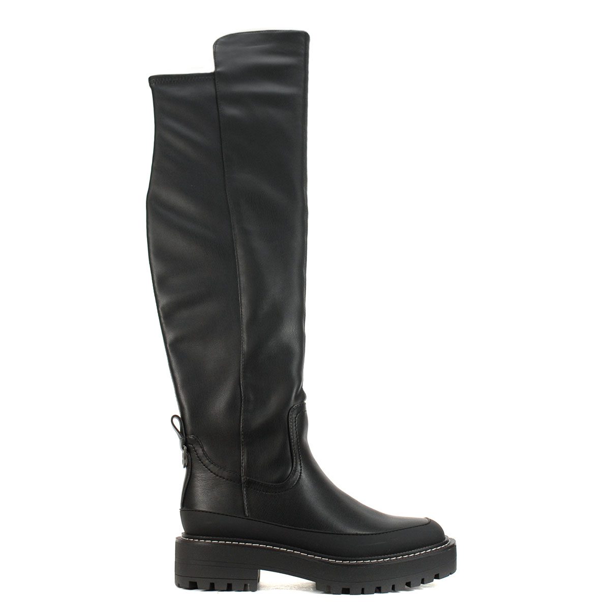 Sam Edelman Lerue Black Calabria Leather High Boots H8522L1001 - WOOKI.COM