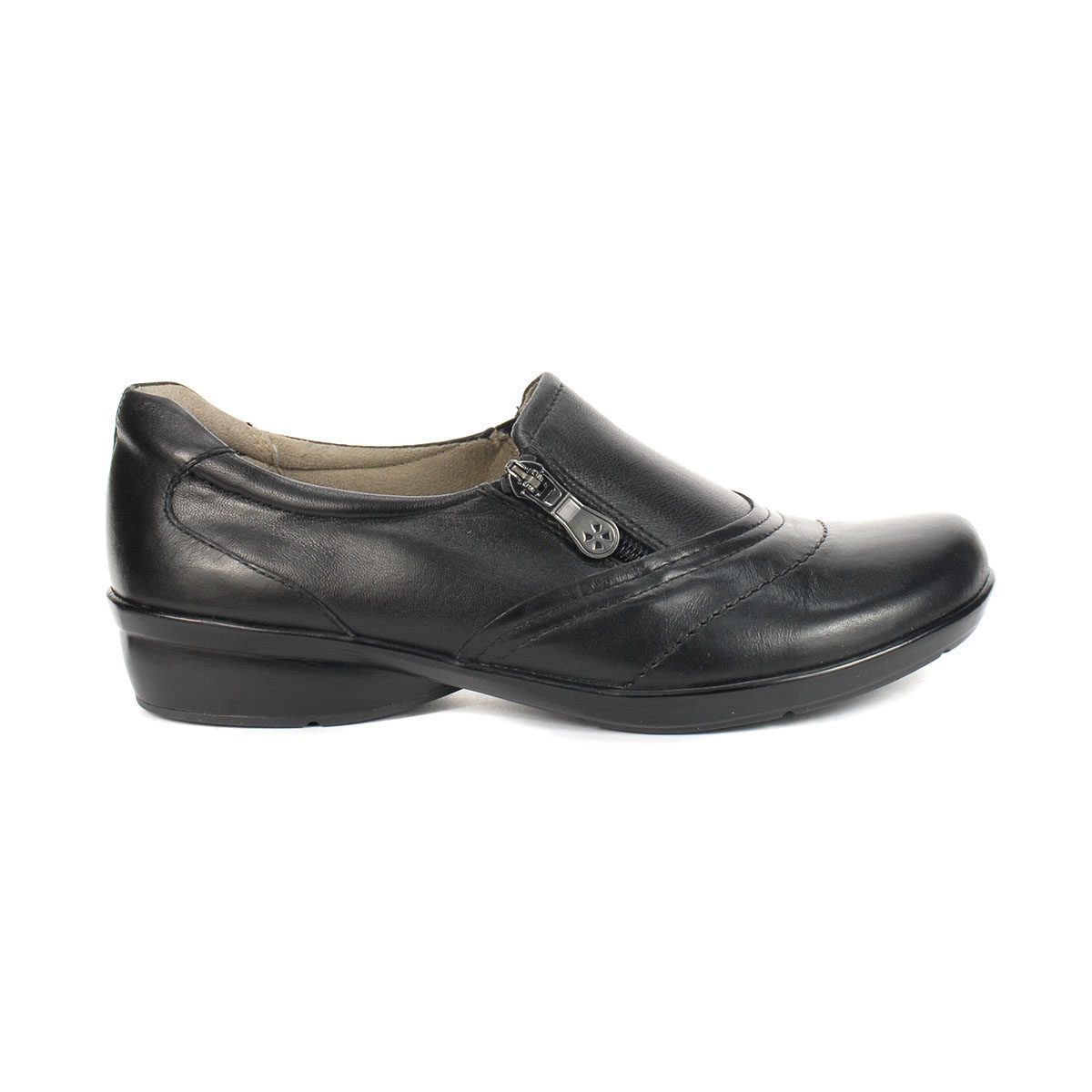 Naturalizer Clarissa Black Leather Loafers - WOOKI.COM
