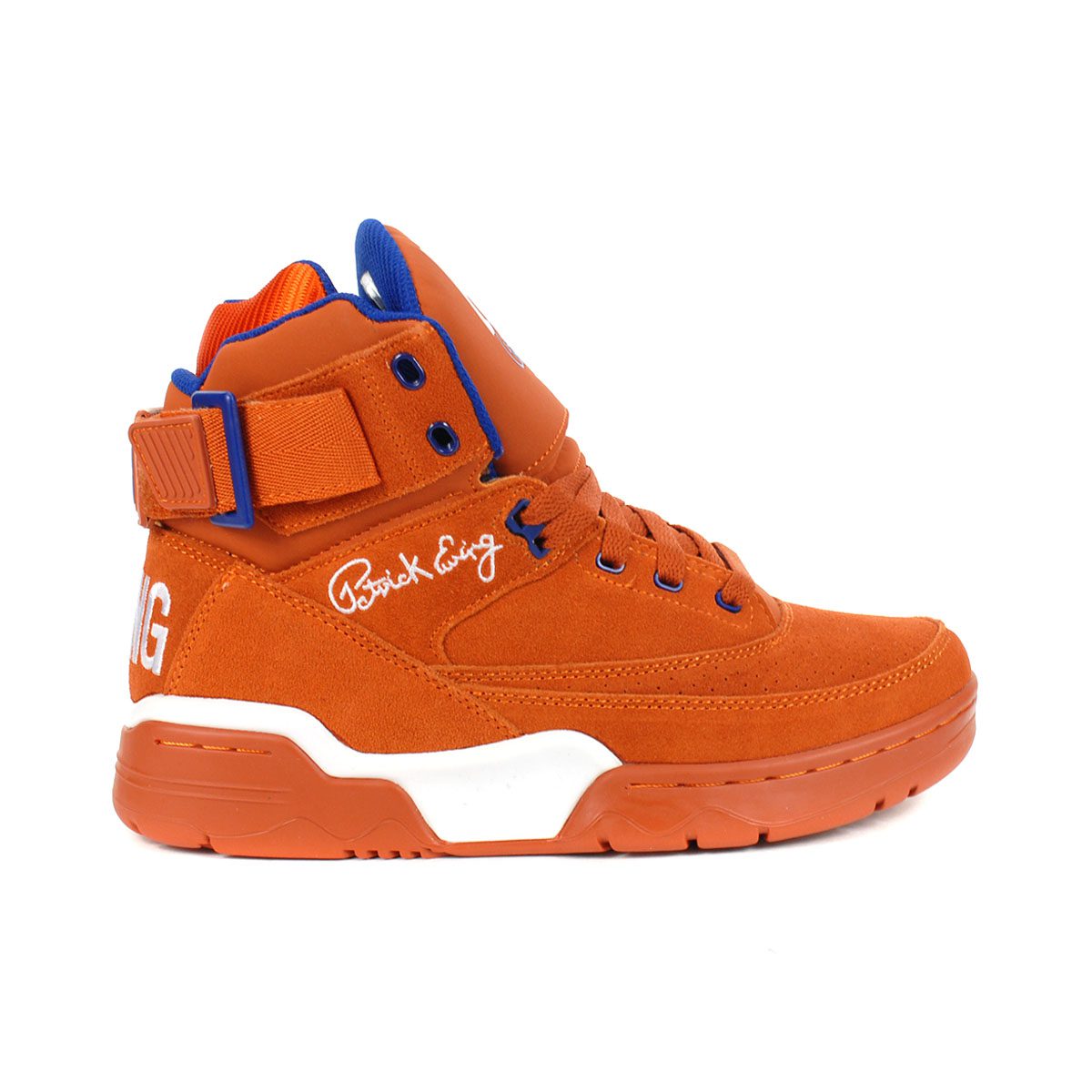 Patrick Ewing 33 Hi Men's Athletic Sneaker Basketball Shoes Knicks Blue  Orange
