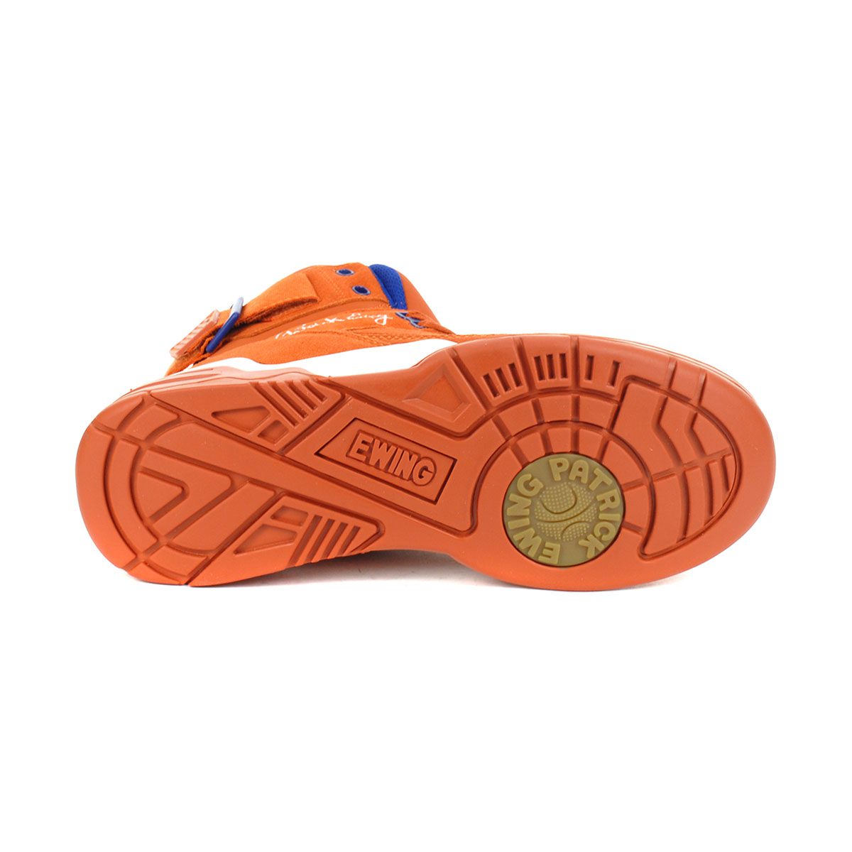 Patrick Ewing 33 Hi Men's Athletic Sneakers Basketball Shoes Knicks White  Orange