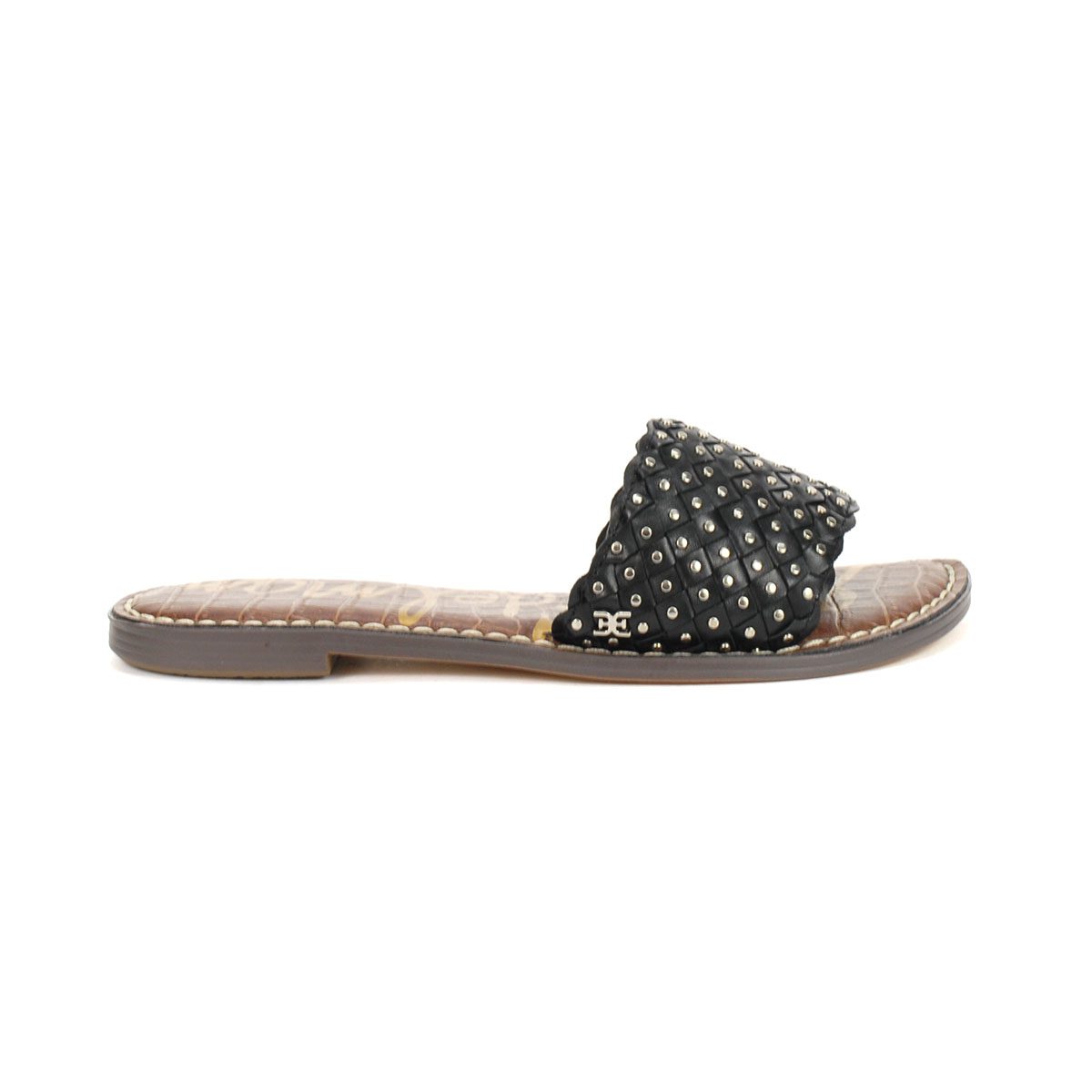 Sam Edelman Geraldine Black Flat Sandals H6025L1001 - WOOKI.COM