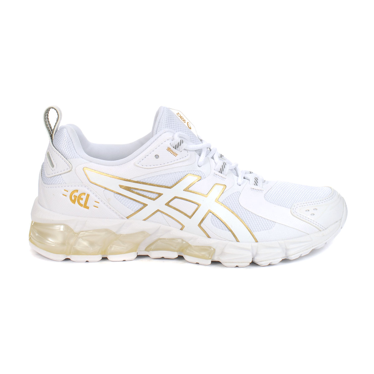 ASICS Women's Gel-Quantum 180 White/Pure Gold Running Shoes  -  