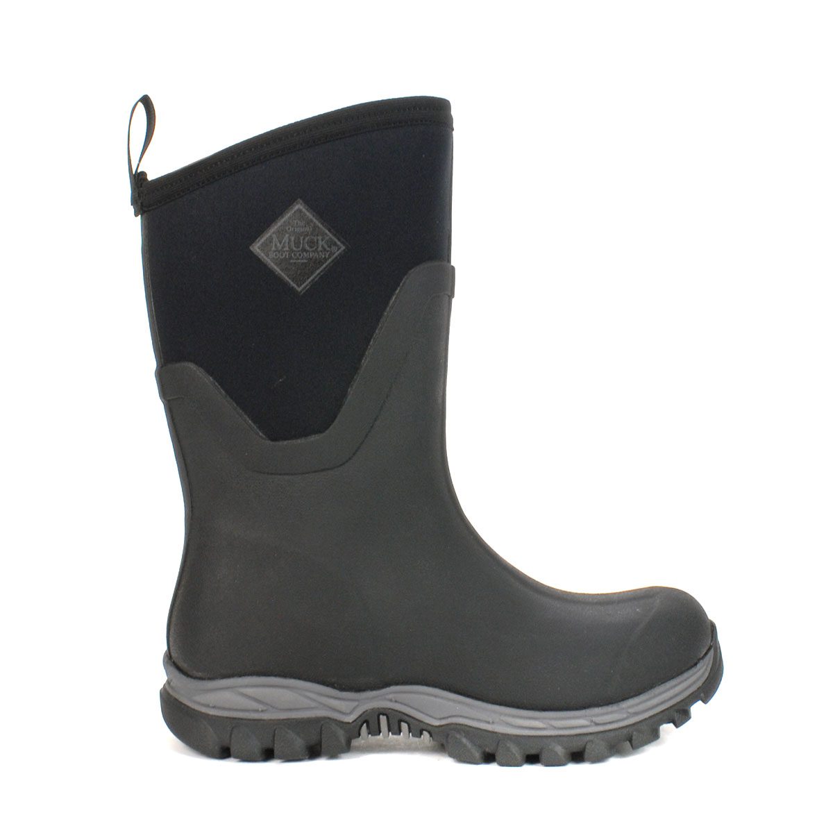 Muck Boots Women's Arctic Sport Mid Black Rubber Rain/Winter Boots