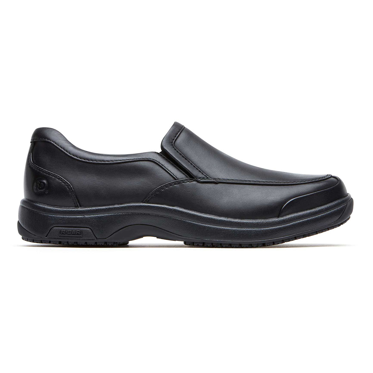 Dunham Men's Battery Park Service Black Slip-On Shoes CH4762 - WOOKI.COM
