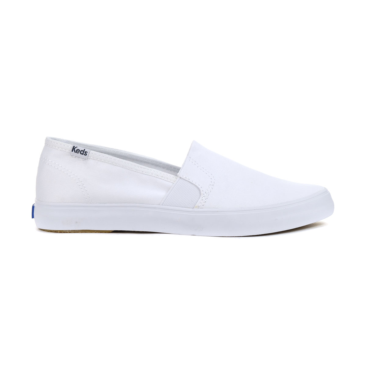 Keds Clipper Solids White Slip-on Sneakers WF60377 - WOOKI.COM