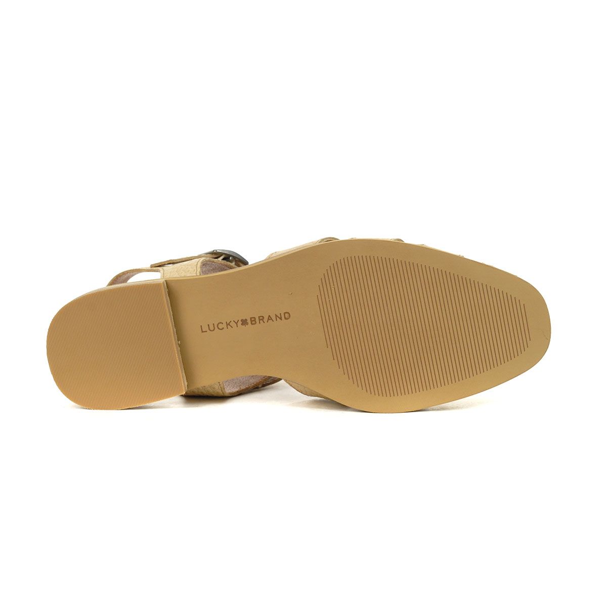 Lucky Brand Dallila Stucco/Crocodile Leather Sandals - WOOKI.COM