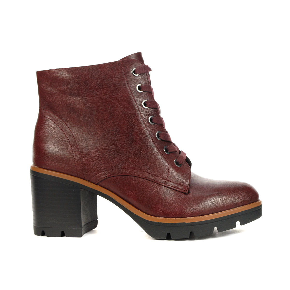 Naturalizer Madalynn Bordeaux Heeled Ankle Booties