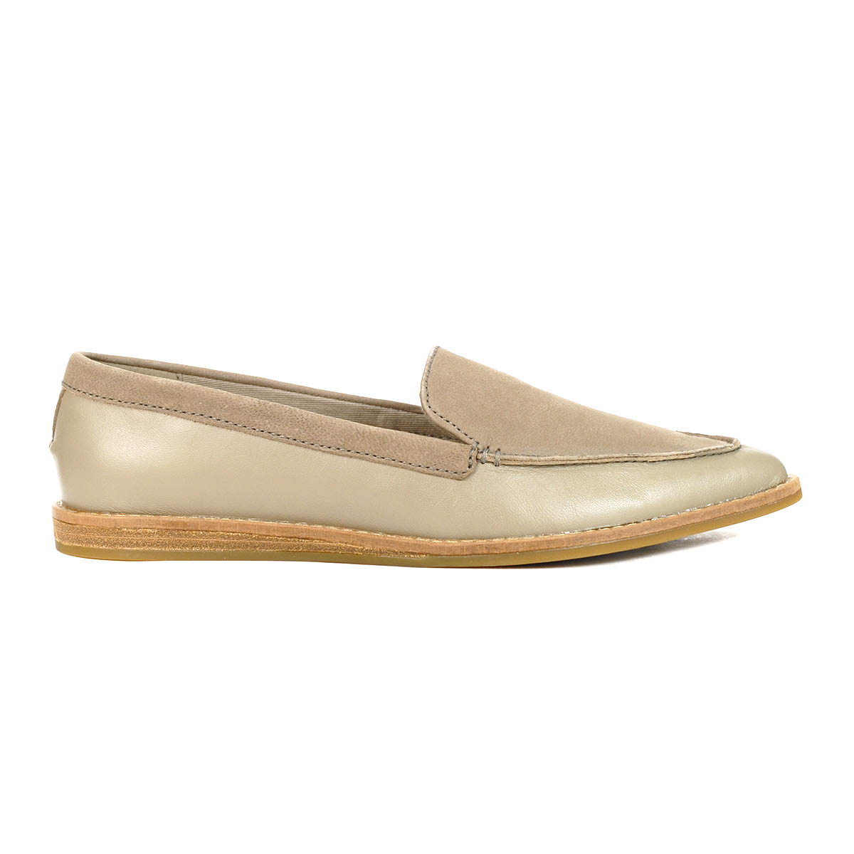 Sperry Women's Saybrook Taupe Tonal Leather Slip-On Loafers STS87293 ...