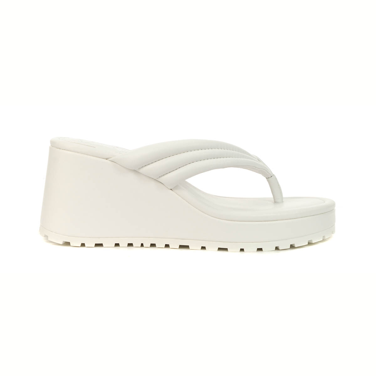 Jessica Simpson Kemnie Bright White Platform Wedge Sandals - WOOKI.COM