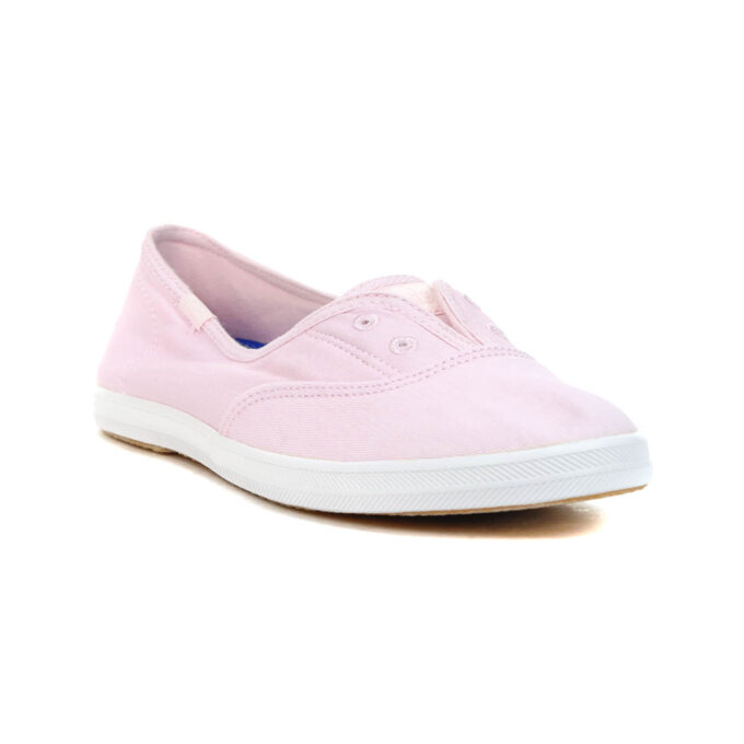 Keds Chillax Mini Light Pink Twill Slip-On Sneakers WF65911 - WOOKI.COM