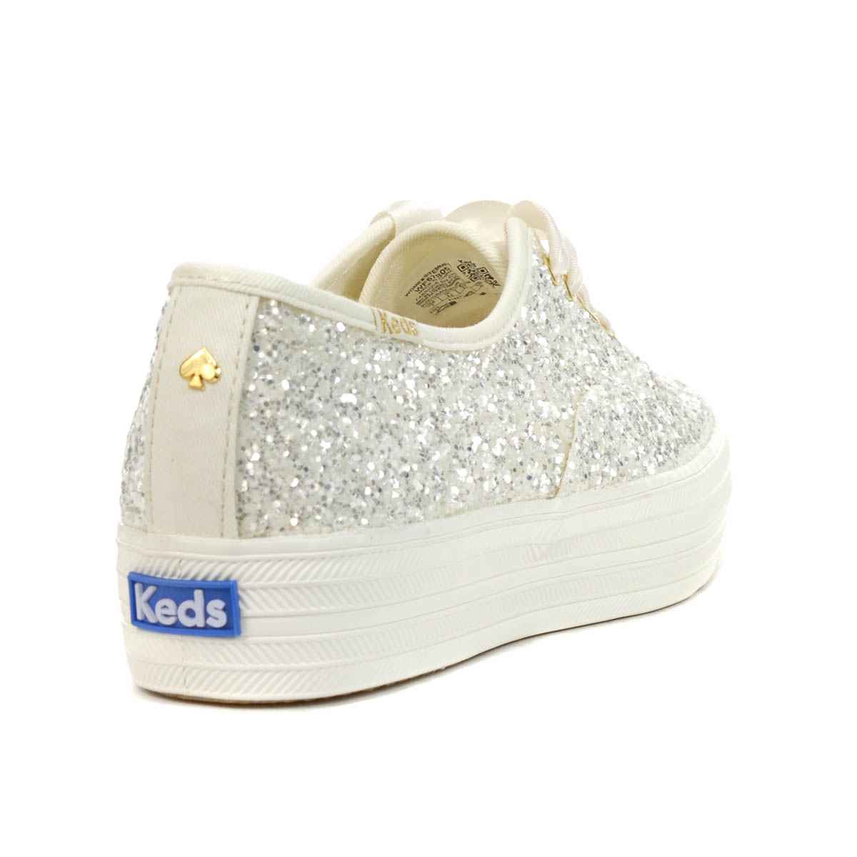 Keds x Kate Spade New York Triple Glitter Cream Sneakers WF57805 