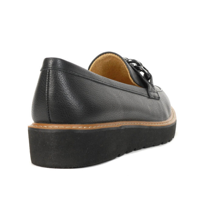 Naturalizer Emmal Jet Black Wedge Loafers - Image 3