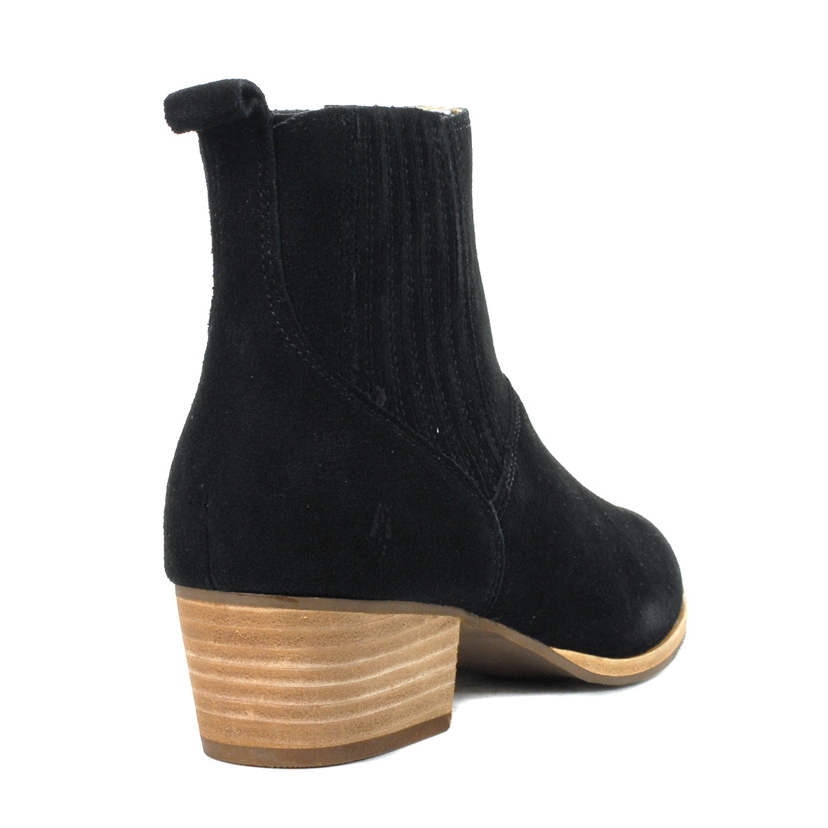 Hush Puppies Sierra Bold Black Suede Chelsea Boots H509838 - WOOKI.COM