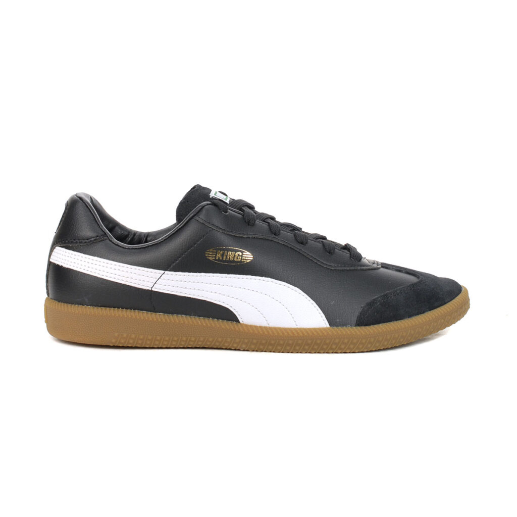 Puma Men's King 21 Black/White/Gum Indoor Soccer/Training Shoes