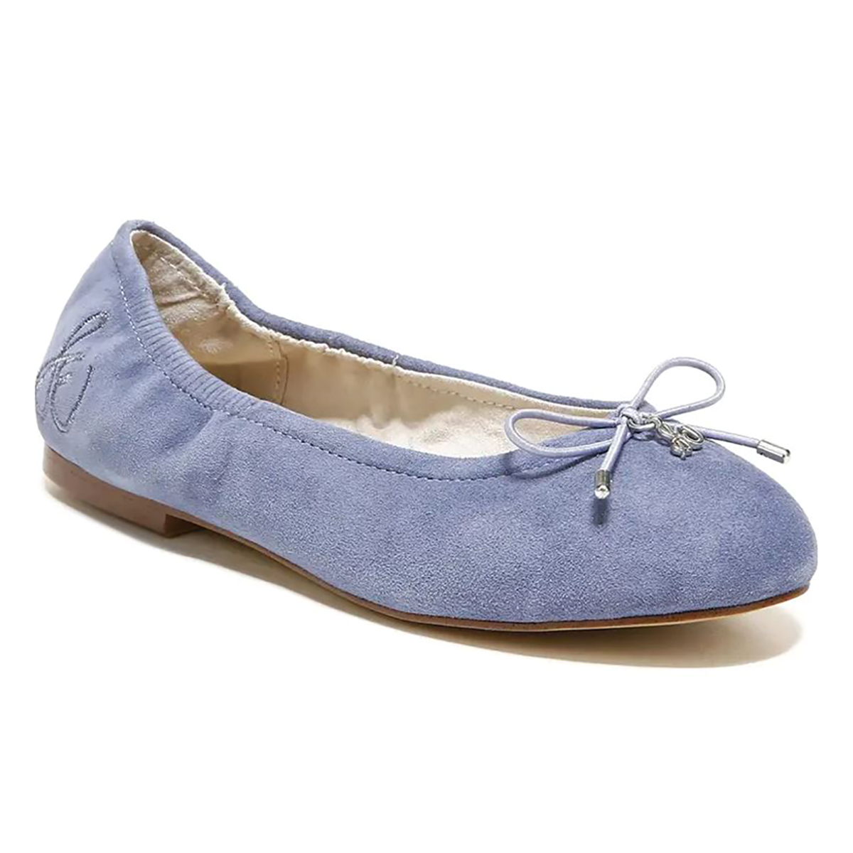 Sam Edelman Felicia Dusty Violet Suede Flat Ballet Shoes I1075L3500 -  