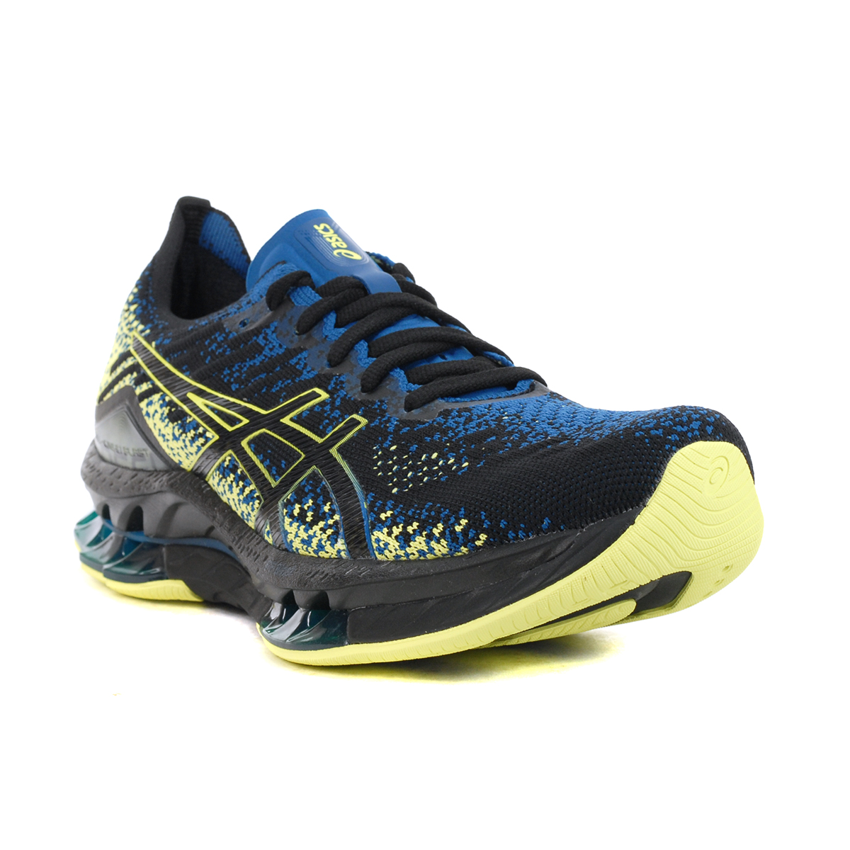 ASICS Men's Gel-Kinsei Blast Black/Glow Yellow Running Shoes  -  