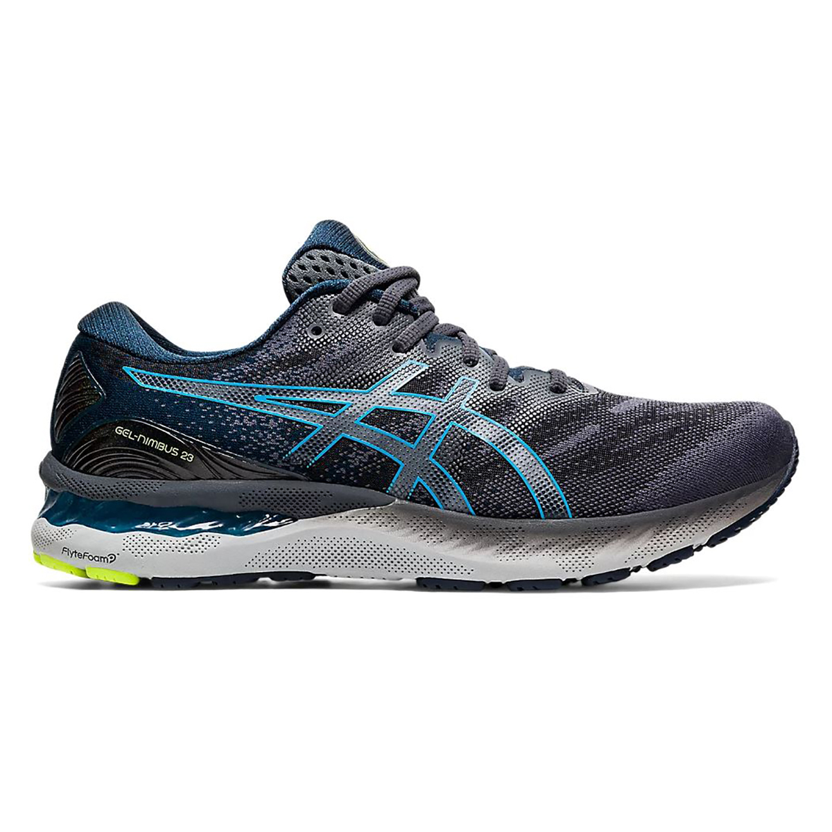 ASICS Men's Gel-Nimbus 23 Carrier Grey/Digital Aqua Running Shoes  1011B004.020 - WOOKI.COM