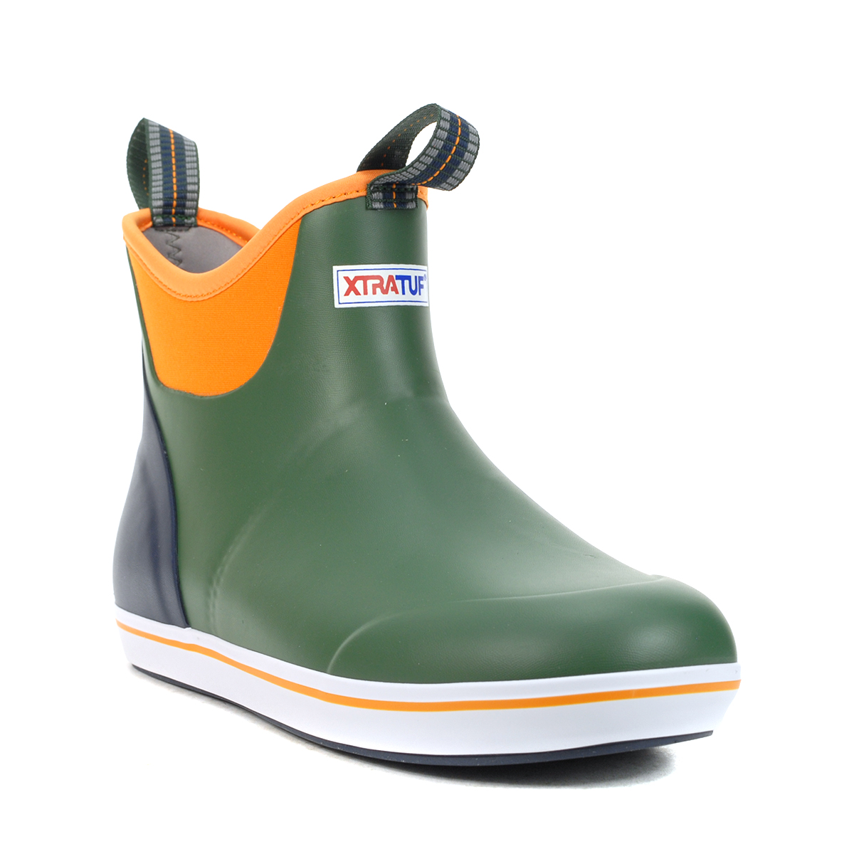 XTRATUF Men's 6″ Green Buoy Rubber Ankle Deck Boots XMAB307 - WOOKI.COM