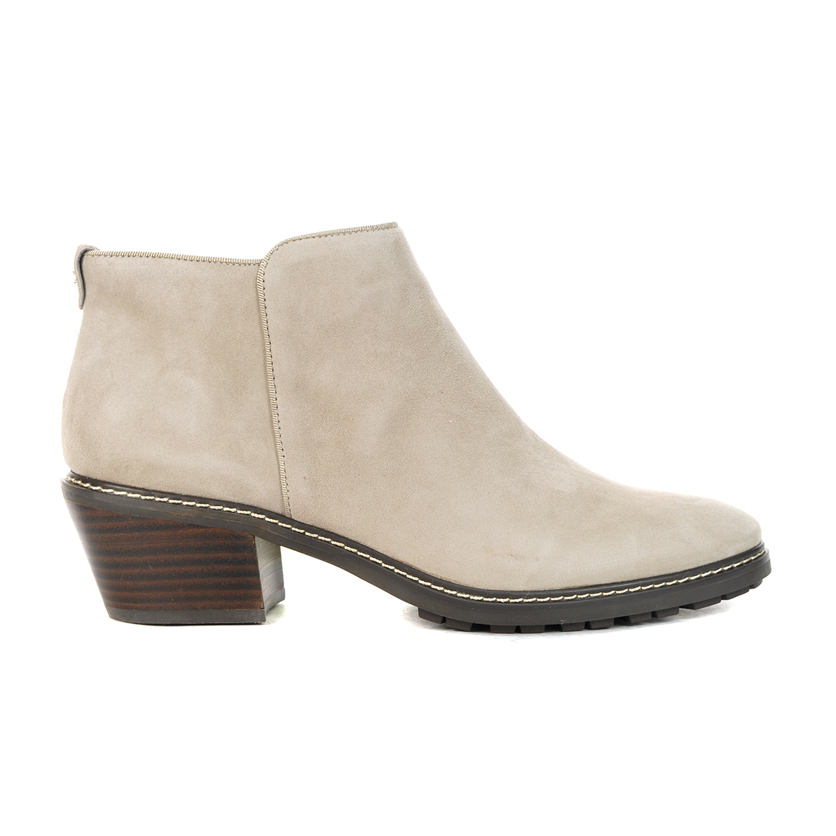 Sam Edelman Pryce Putty Suede Ankle Booties - WOOKI.COM
