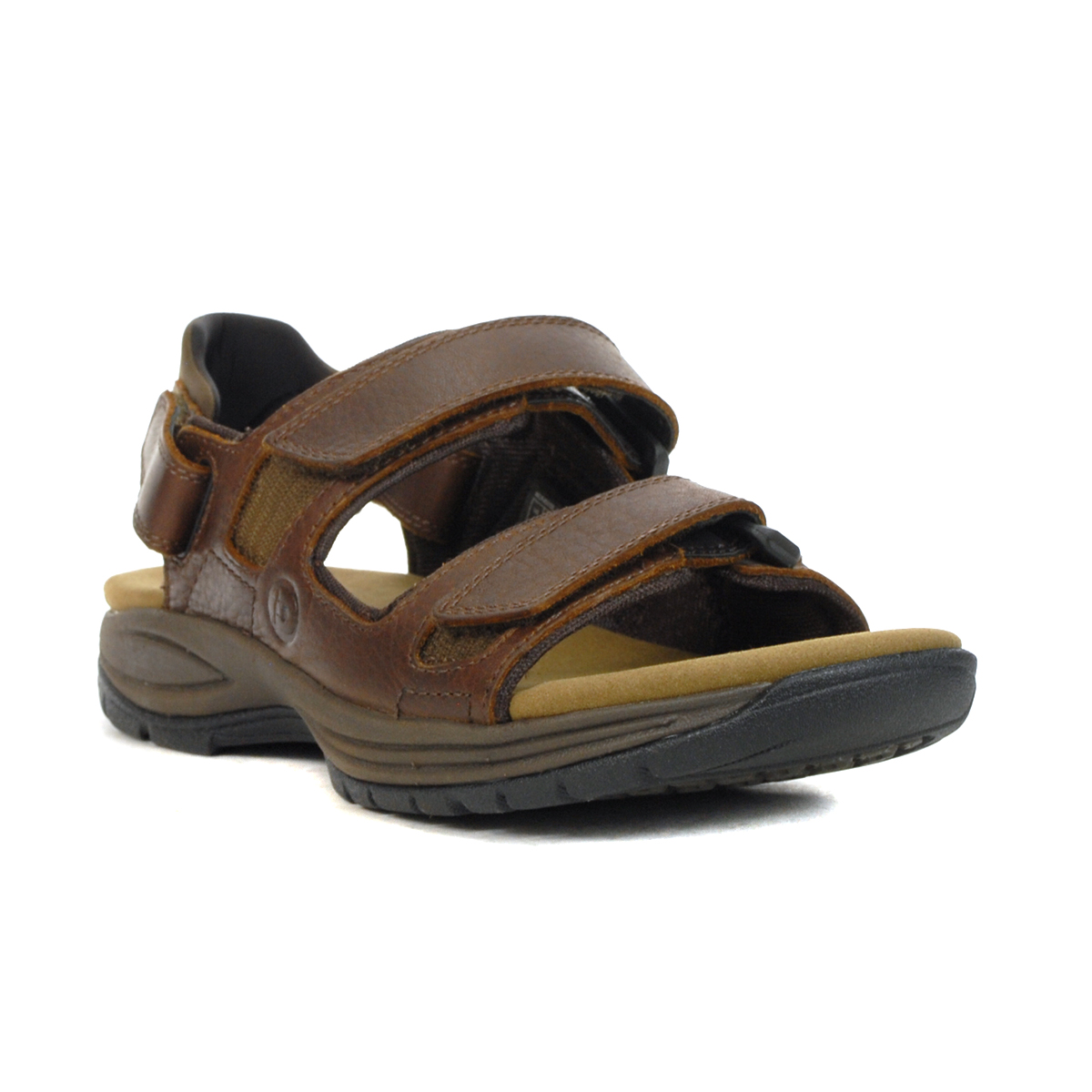 Dunham Men's Newport St-Johnsbury Brown Adjustable Sandals - WOOKI.COM