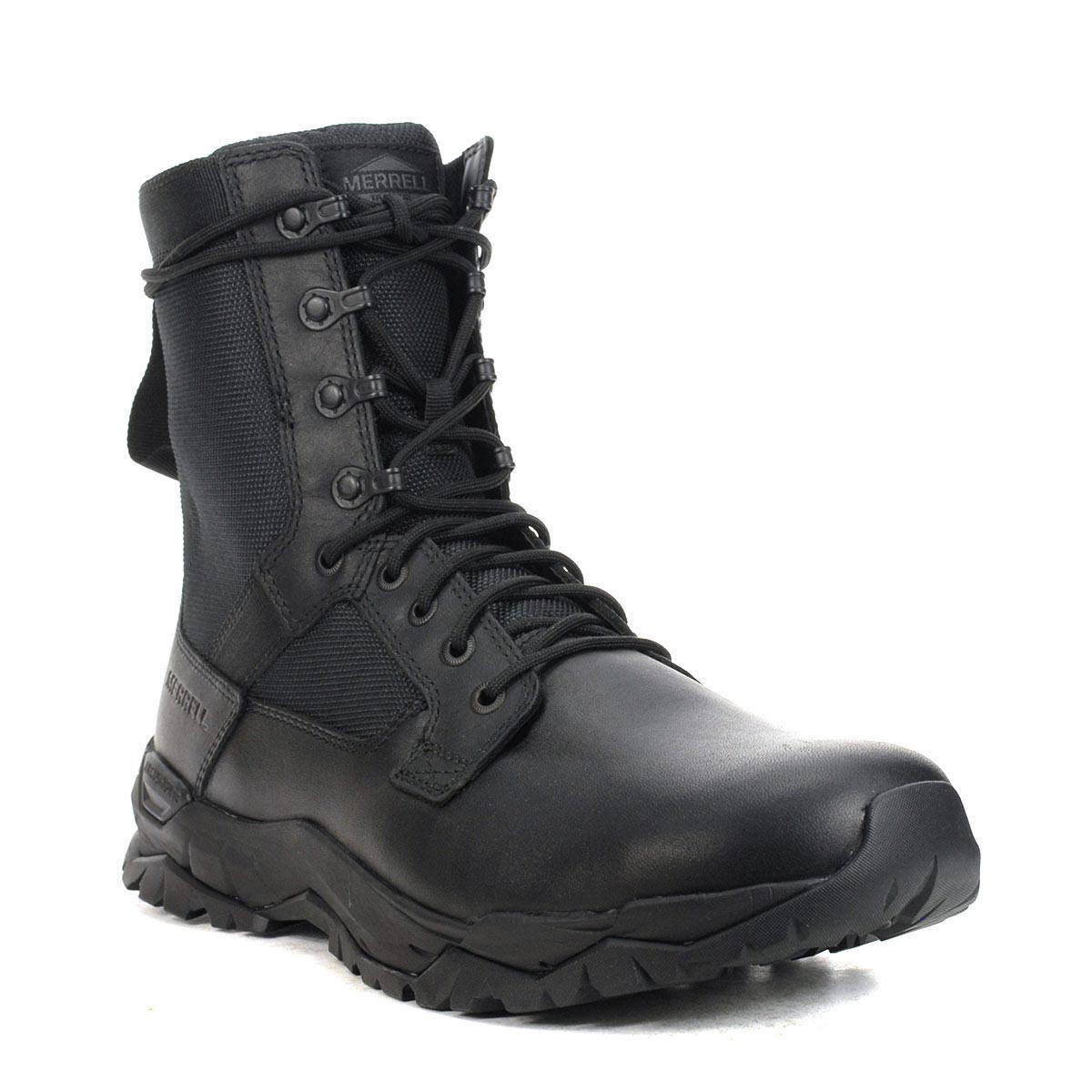 Merrell Men's MQC Patrol Zip Black Waterproof Tactical Boots - WOOKI.COM