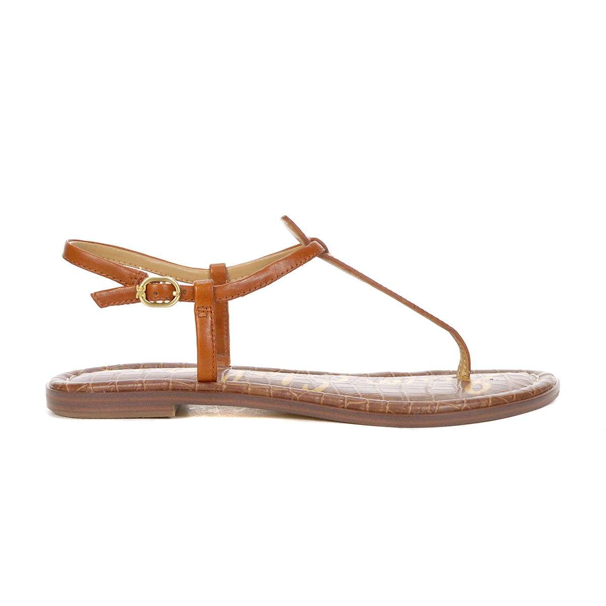 Sam Edelman Gigi Kona Brown Leather Sandals - WOOKI.COM